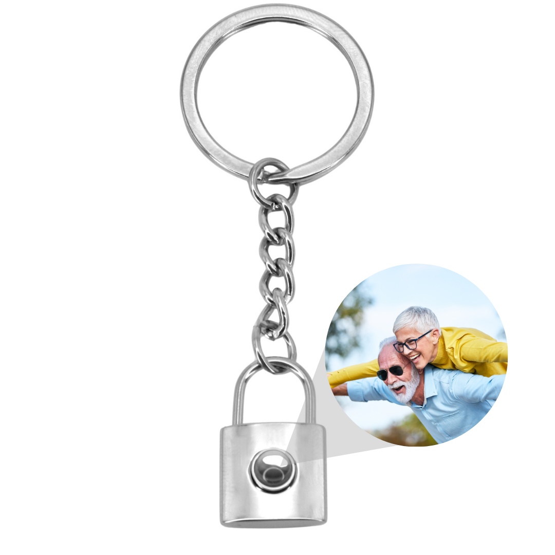 padlock projection keychain