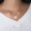 Handwriting Necklace Heart Pendant