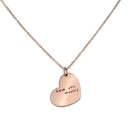 Handwriting Necklace Heart Pendant