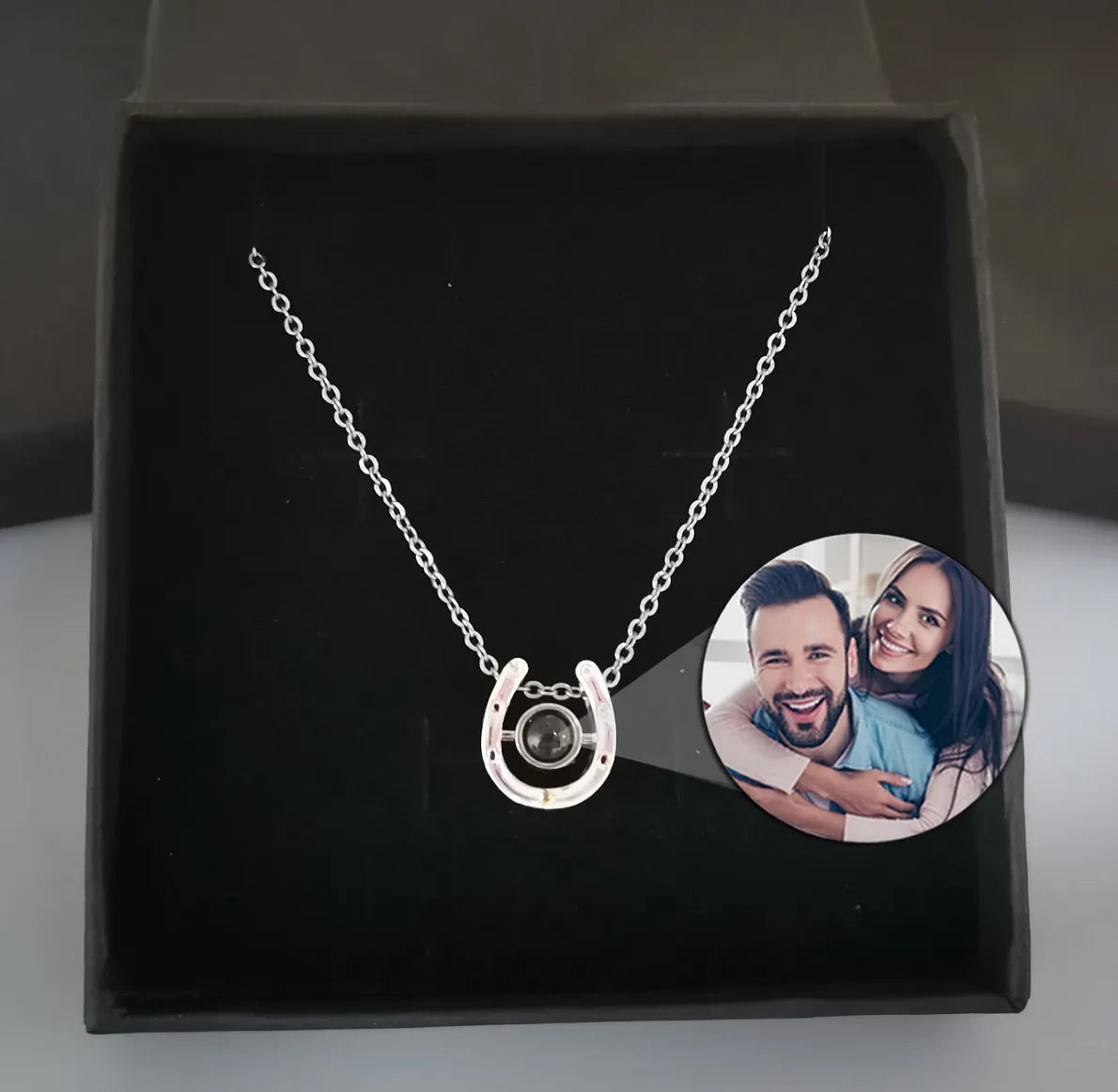 Photo Necklace for Men, Projection Necklace for Men, Men Memorial Gift,  Gift for Him, Gift for Boyfriend, Anniversary Gift for Him - Etsy UK