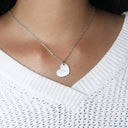 Handwriting Necklace Heart Pendant