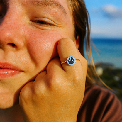 Paw Print Ring