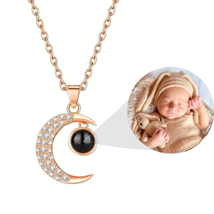Custom Necklace With Photo Inside - Projection Photo Hidden In The Gem –  Hidden Forever