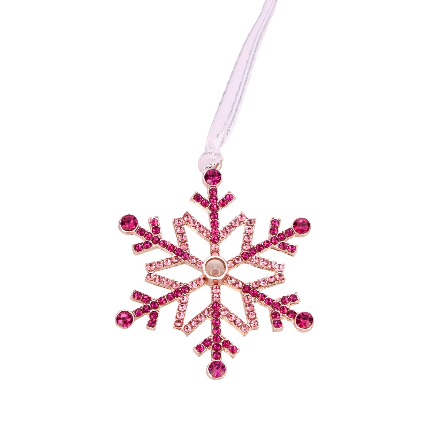 snowflake projection christmas ornament