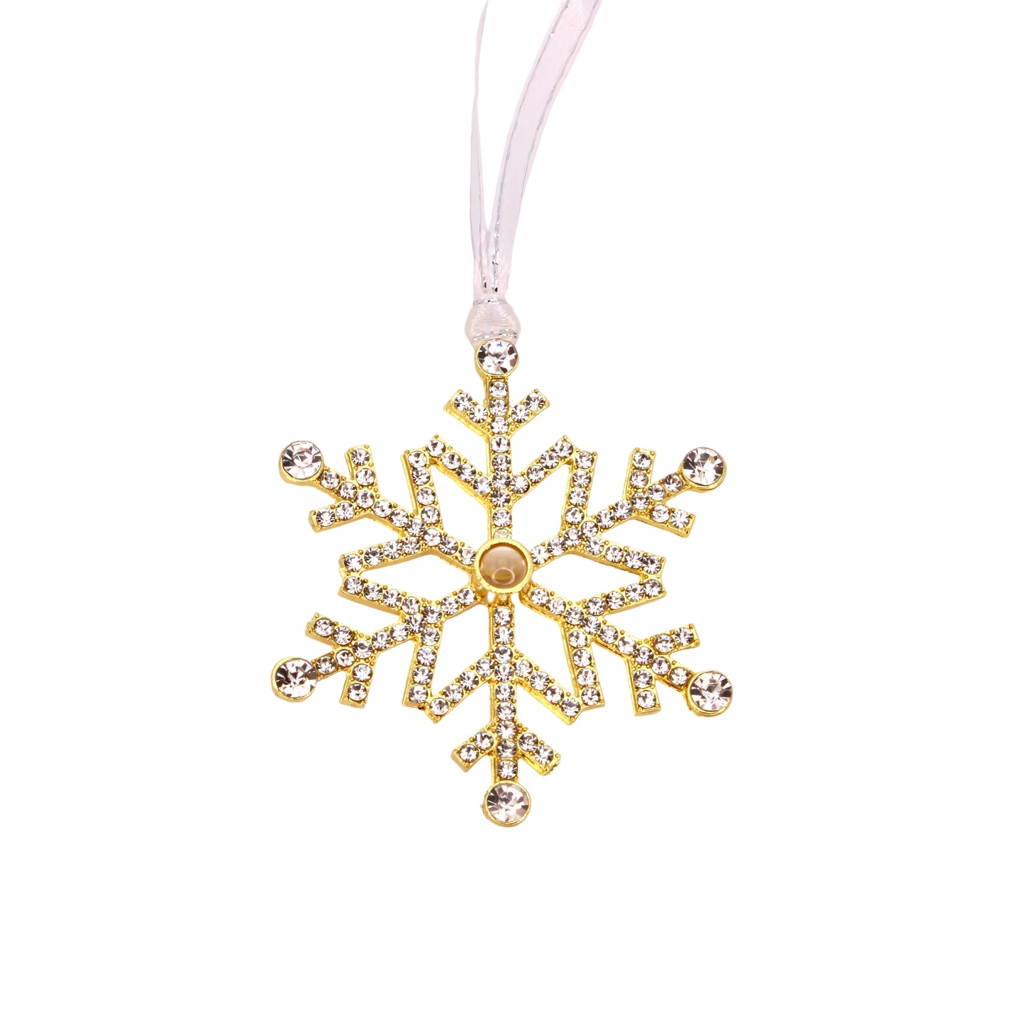 snowflake projection christmas ornament