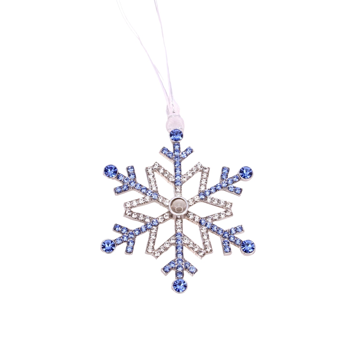 snowflake projection christmas ornament