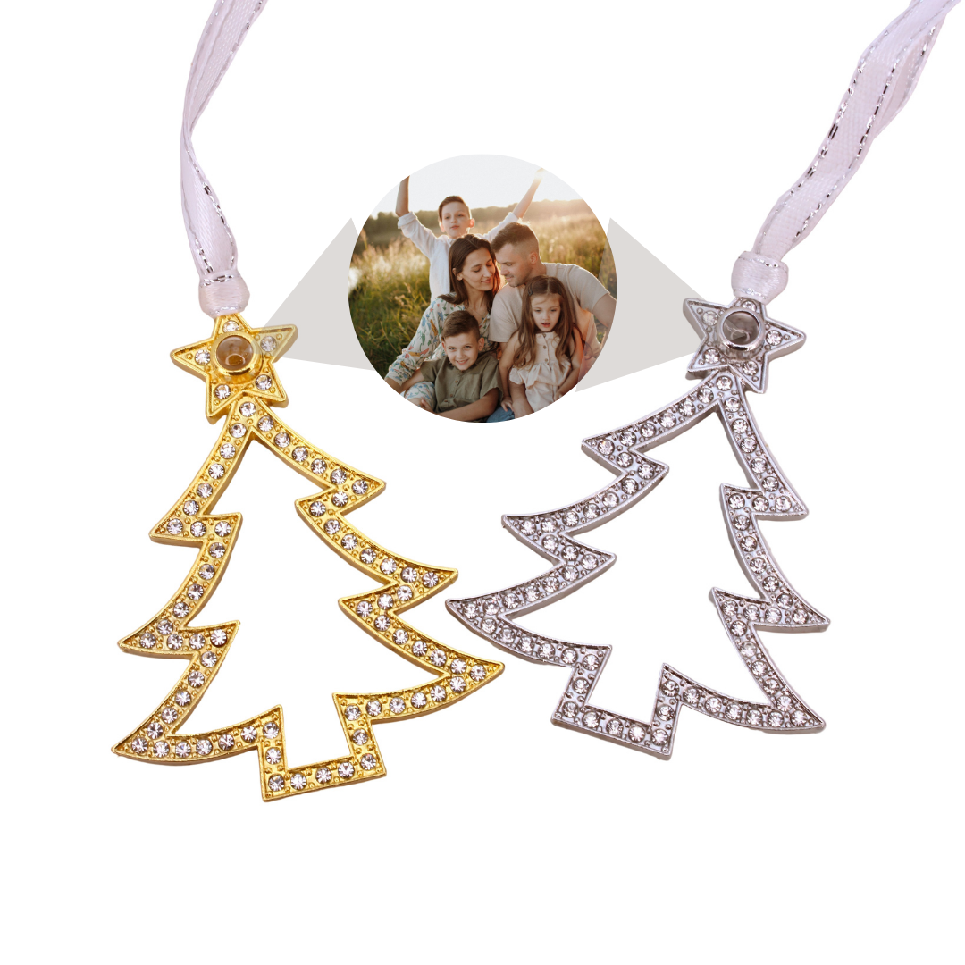 christmas tree projection ornament