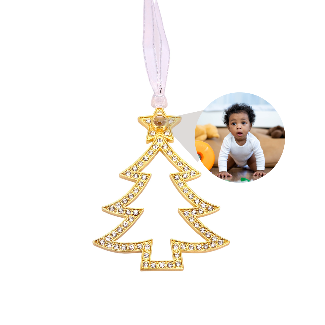 christmas tree projection ornament