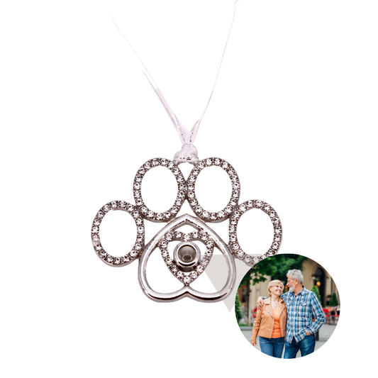 Delicate Paw Projection Christmas Ornament