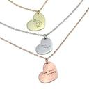 Handwriting Necklace Heart Pendant