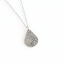 Teardrop Fingerprint Necklace