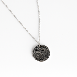 Round Fingerprint Necklace