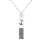 Bar Fingerprint Engraved Necklace