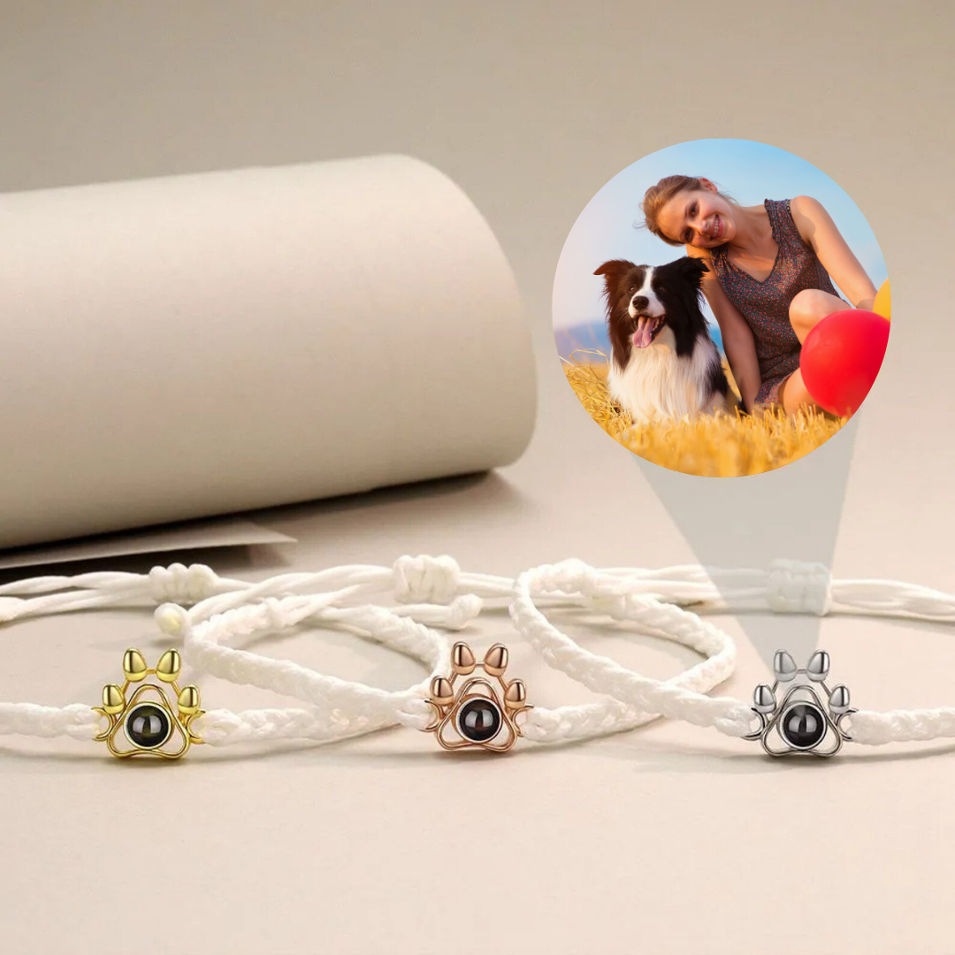 gift idea for pet lovers photo bracelet