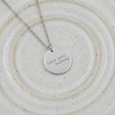 Handwriting Necklace Round Pendant