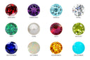 Floating Heart Birthstone Necklace