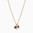 BESTSELLER Birthstone Projection Necklace in gold on a white background