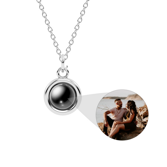 Round Photo Necklace For Her