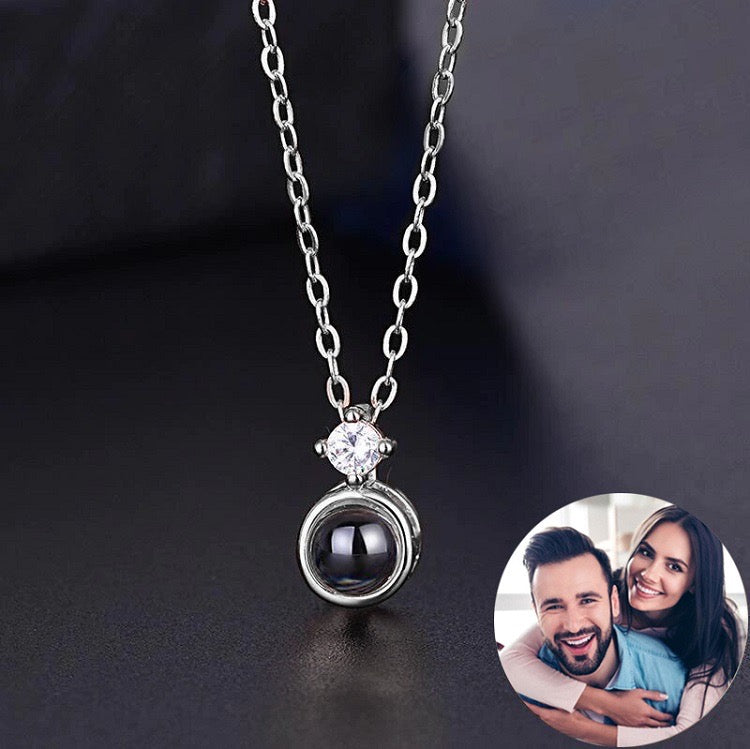 forever in my heart projection necklace