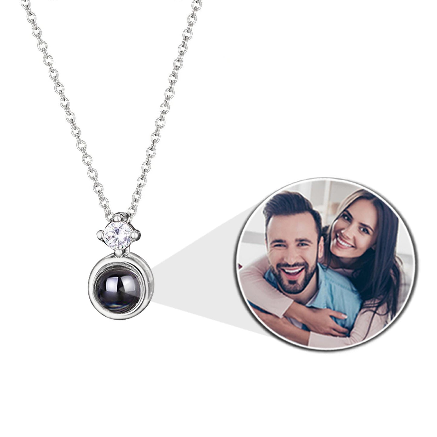 forever in my heart projection necklace