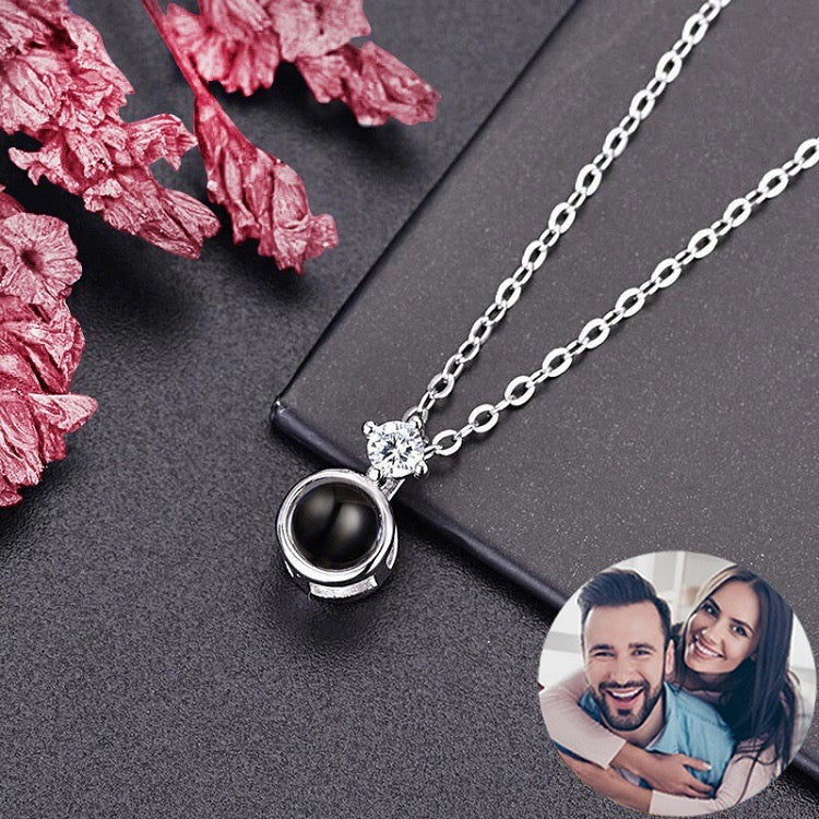 forever in my heart projection necklace