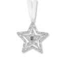Shiny Star Projection Christmas Ornament on a white background