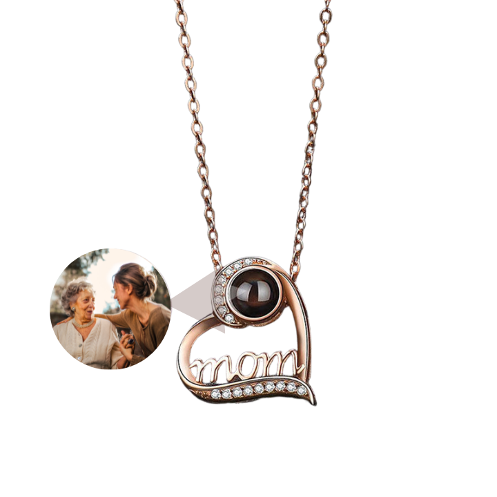 projector necklace with photo inside