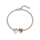 Featured: Forever In My Heart Locket Bracelet in silver with heart locket open to reveal a custom photo, on a white background
