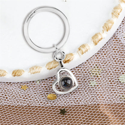 Photo Keychain Heart Shaped 