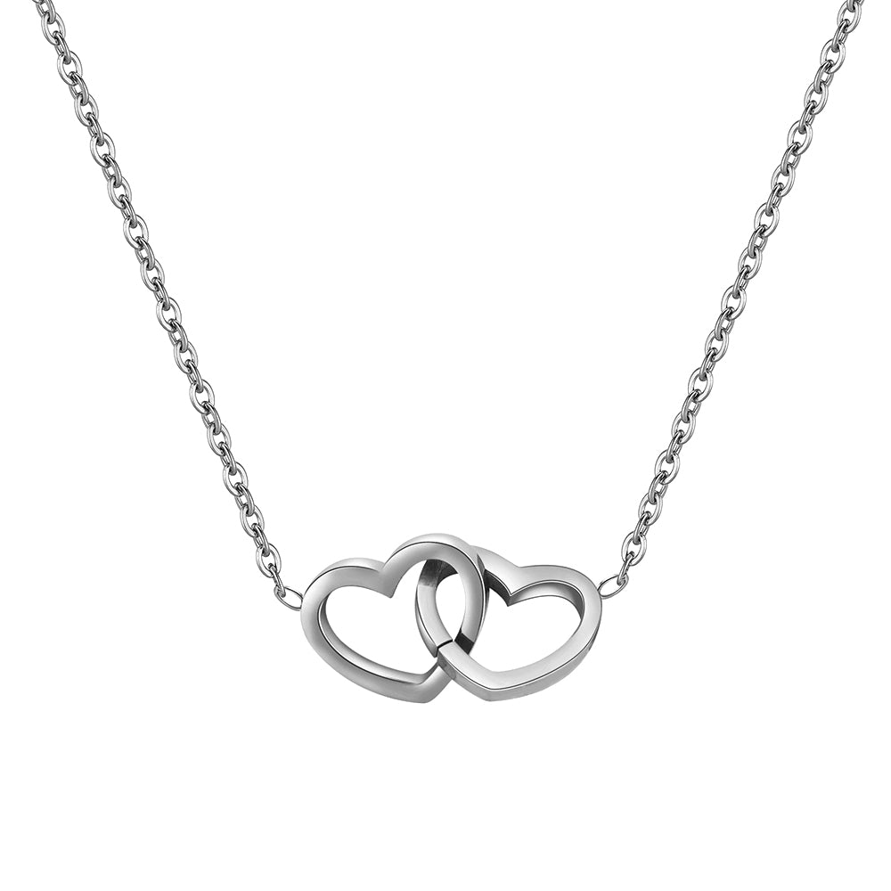 engraved hearts - mother's day offer: engraved necklace with rose gift box included