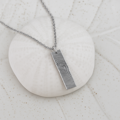 Bar Fingerprint Necklace