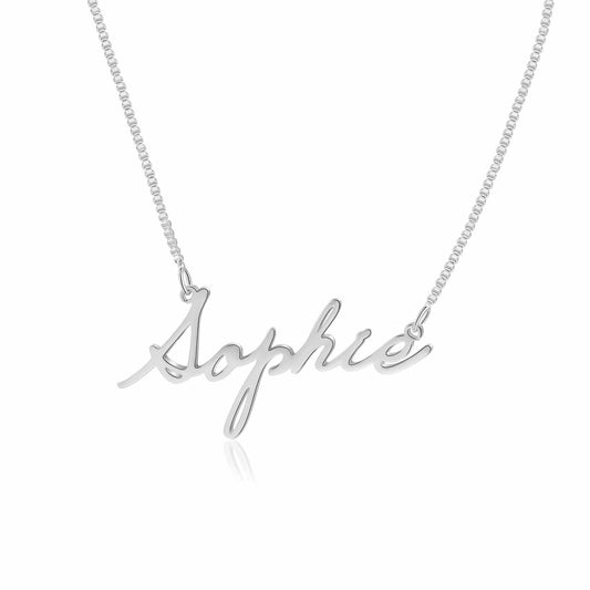 Signature Engraved Necklace