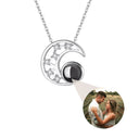 "Midnight Moon Projection Necklace: Illuminate Your Style"