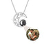 "Midnight Moon Projection Necklace: Illuminate Your Style"