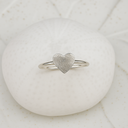 Small Heart Fingerprint Ring