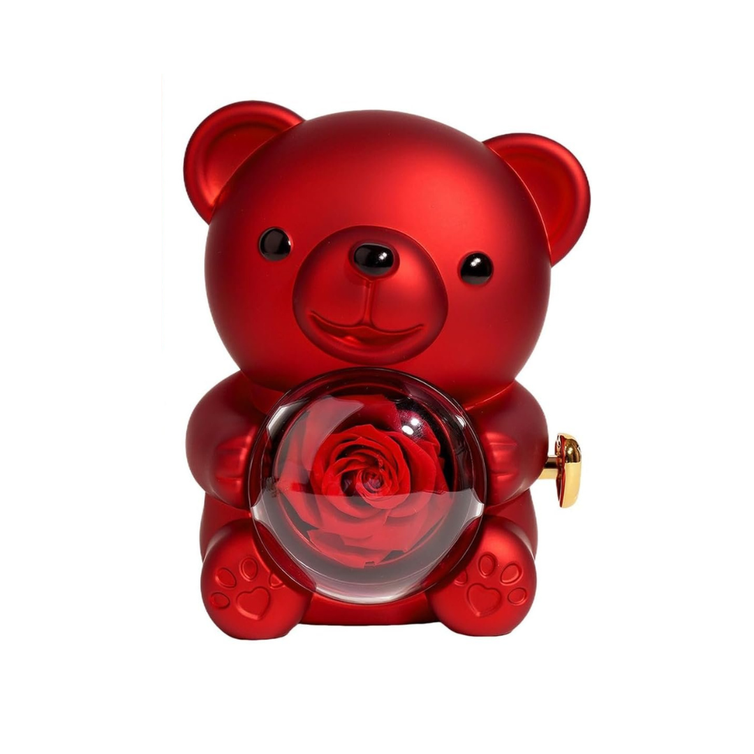 teddy bear rose gift box