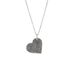 Heart Double Fingerprint Necklace