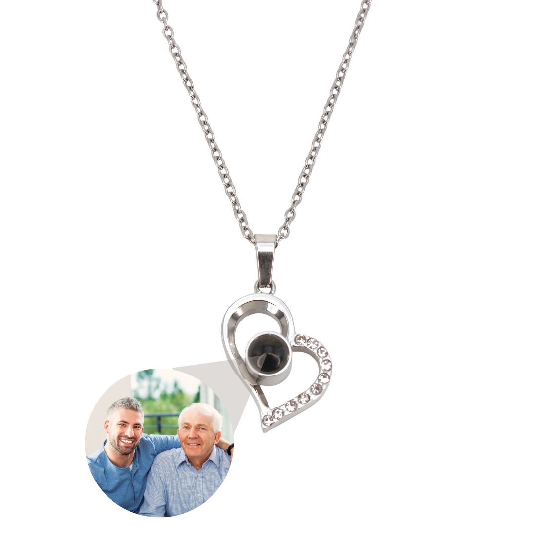 i love you projection necklace