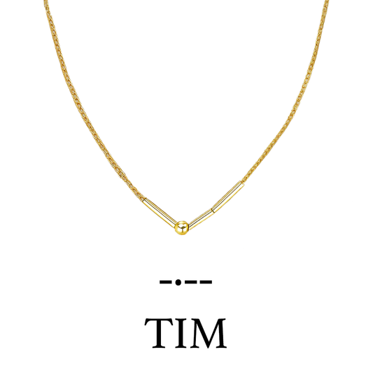 Morse Code Necklace