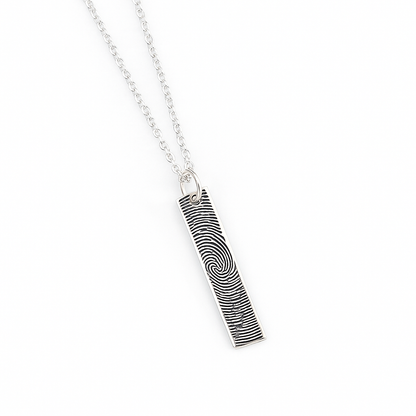 Bar Fingerprint Necklace