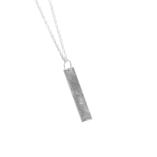 Bar Fingerprint Necklace